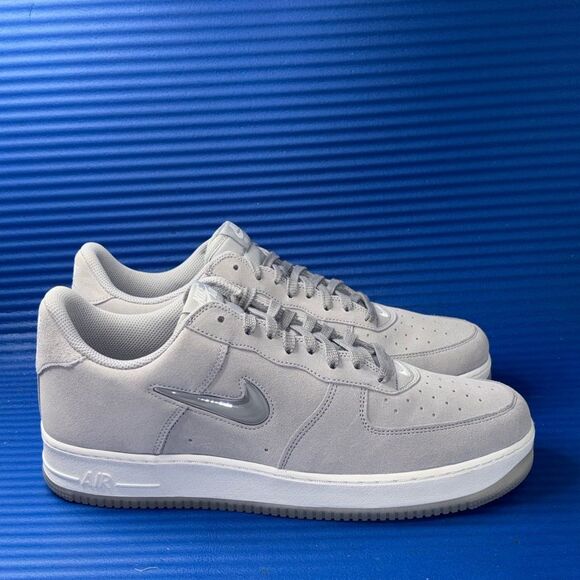 Size 14- Men’s Nike Air Force 1 Jewel Color of the Month DV0785-003 Light Grey - Picture 1 of 8